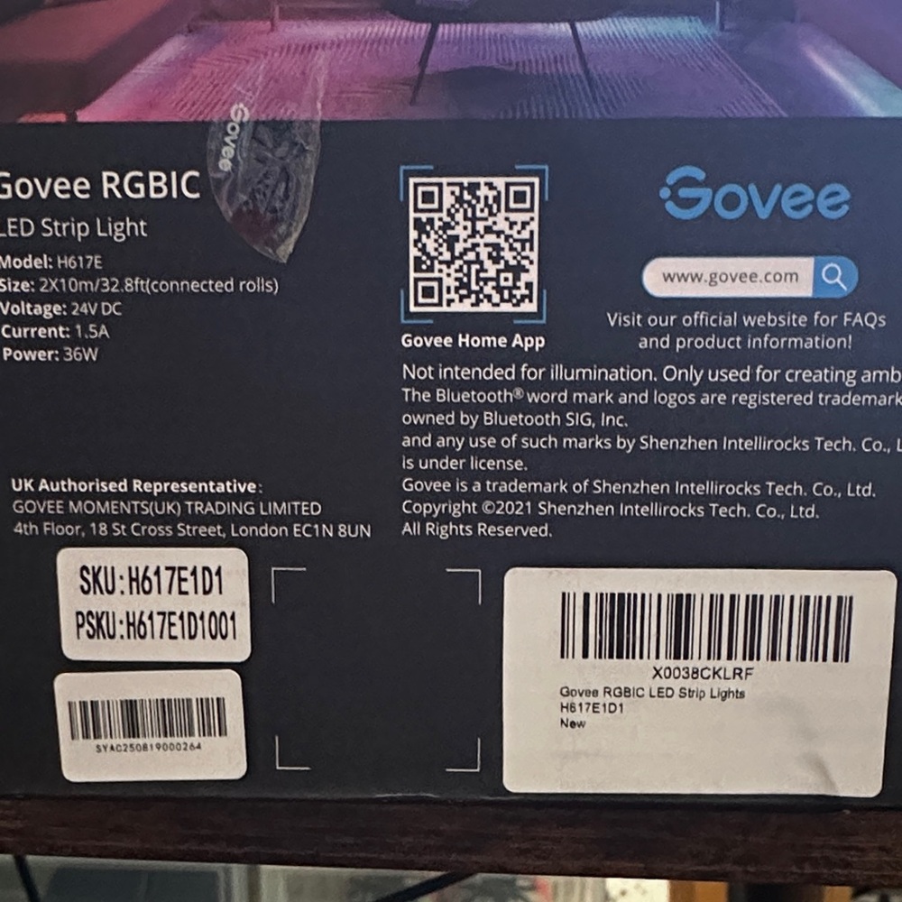 Govee RGBIC LED Strip Light - Multicolor - Picture 2 of 6